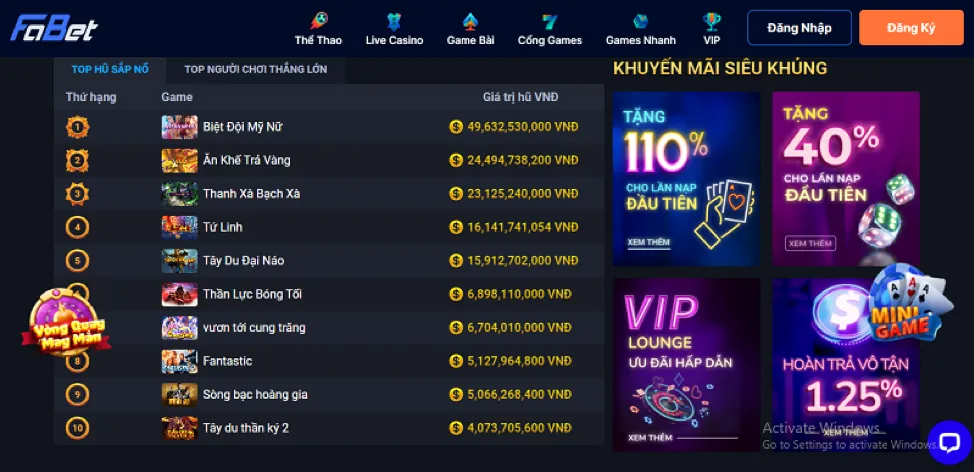 Hệ thống thanh toán đa dạng vm88hh